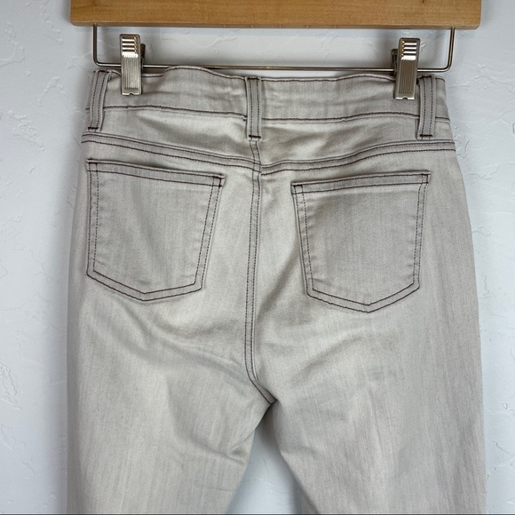 Eileen Fisher Mineral Grey Low Rise Cropped Skinny Jeans Women's Size 2‎ Petite - Picture 3 of 7